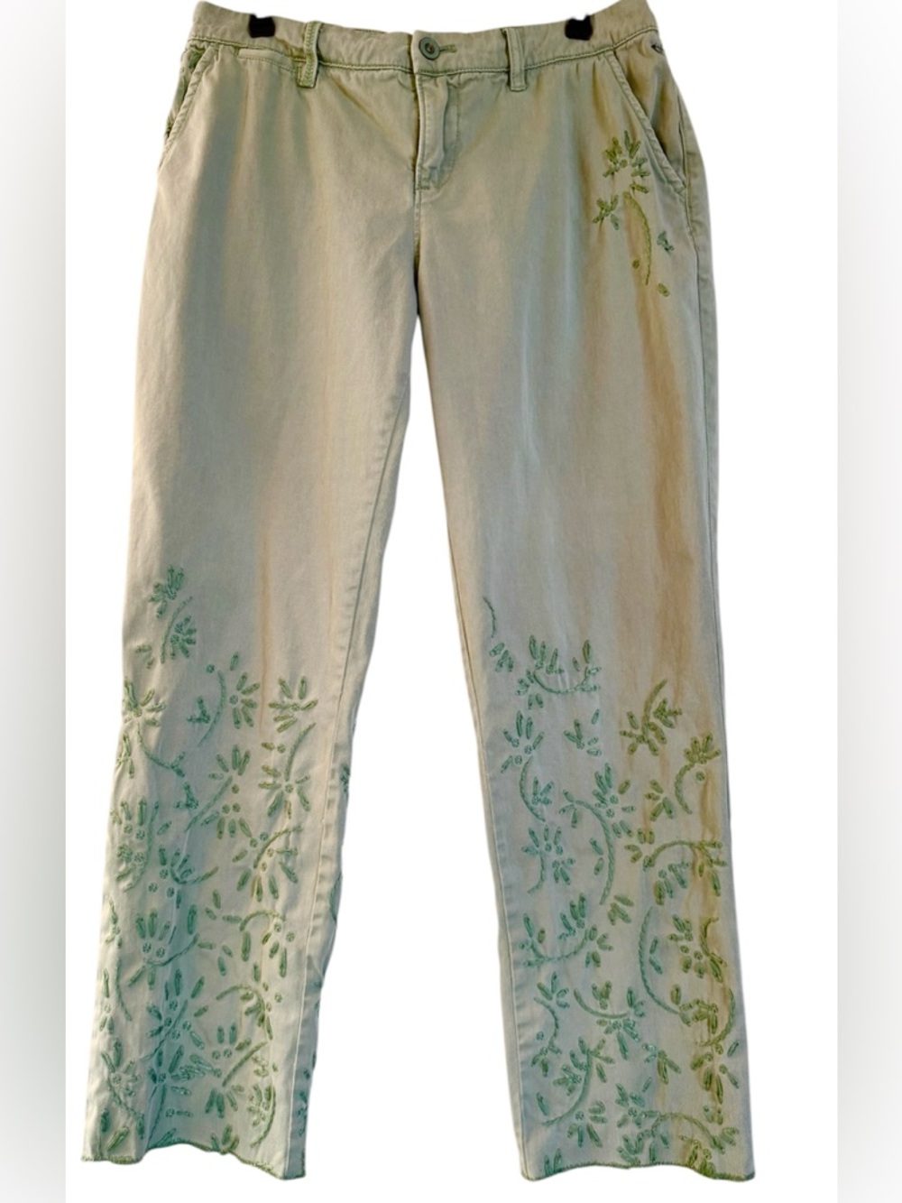 Anthropologie Embroidered pants